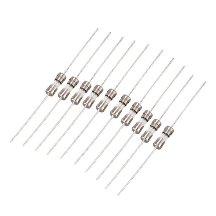 Lot De 10 Fusibles 3.6x10mm 3.15A 250V Retardés Fil Axial Uxcell - Pour Électronique Et Électroménager