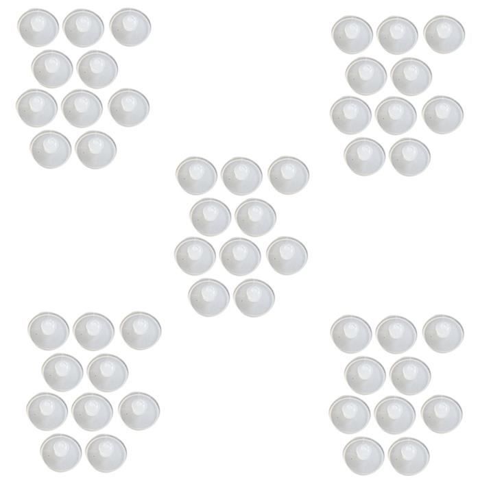 Patin De Butée De Pédale De Frein - Honda/Acura | Référence 46505-SA5-000 | Kit De 4 Pièces En Plastique Blanc | Pour Remplacement D'accessoire Voiture