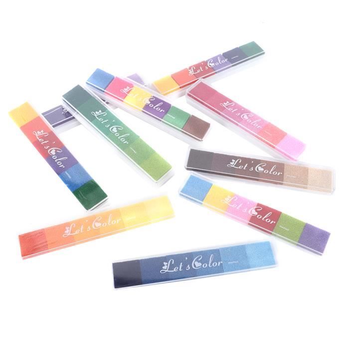 Tampons encreur - Loisirs créatifs - Scrapbooking - Voyage - 46 pièces - Aladine