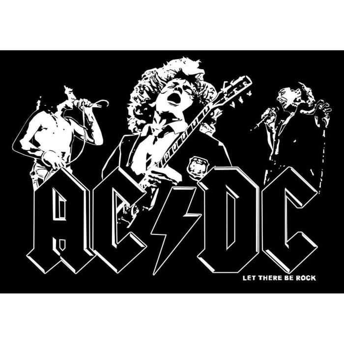 Poster Affiche ACDC Rock Band Let There BE Rock Wall Art218 Cdiscount