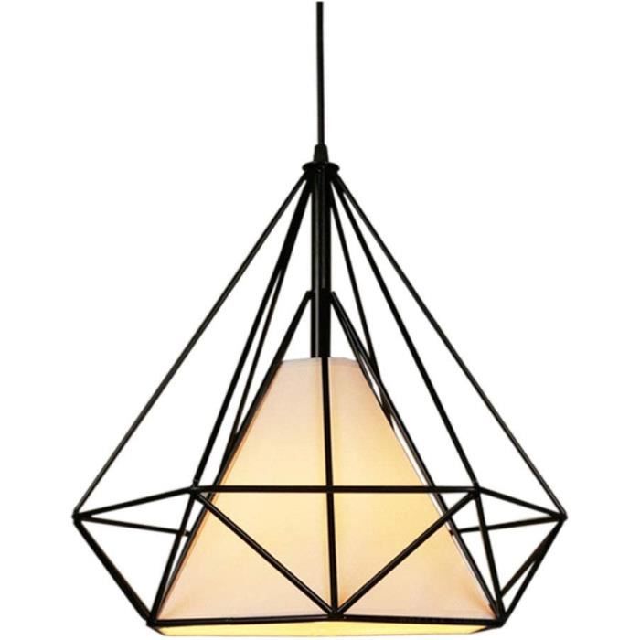 IDEGU Kronleuchter, 25 Cm – Vintage Käfig-Design Aus Eisen & Holz, E27, Für Schlafzimmer & Wohnzimmer