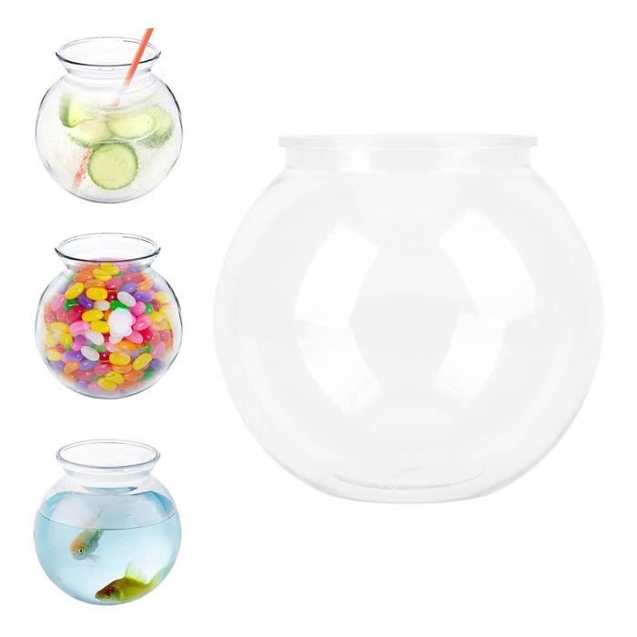 Comparer les prix de Bol à poissons rond - TBEST - Plastique robuste - Incassable - Pour poissons d'eau froide - 10,5 cm et 12,6 cm