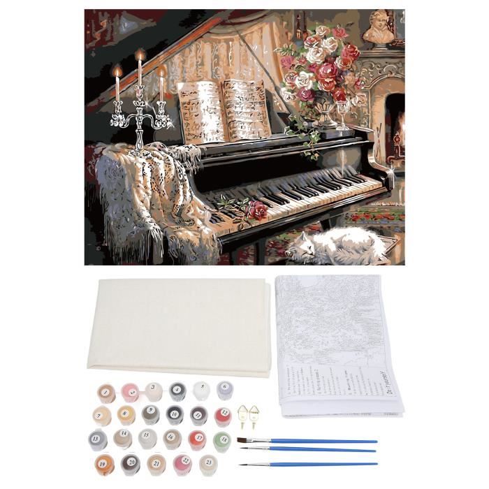 Tbest Oil Painting By Number, Frameless DIY Paint By Numbers for Gift