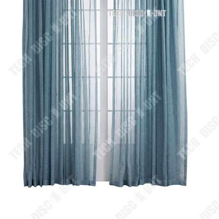 Demi-Rideau Occultant Uni Pour Fenêtre - Gris Foncé - Cantonnière Cuisine Salon Chambre - Bloque Lumière & Regard - 132x46 Cm