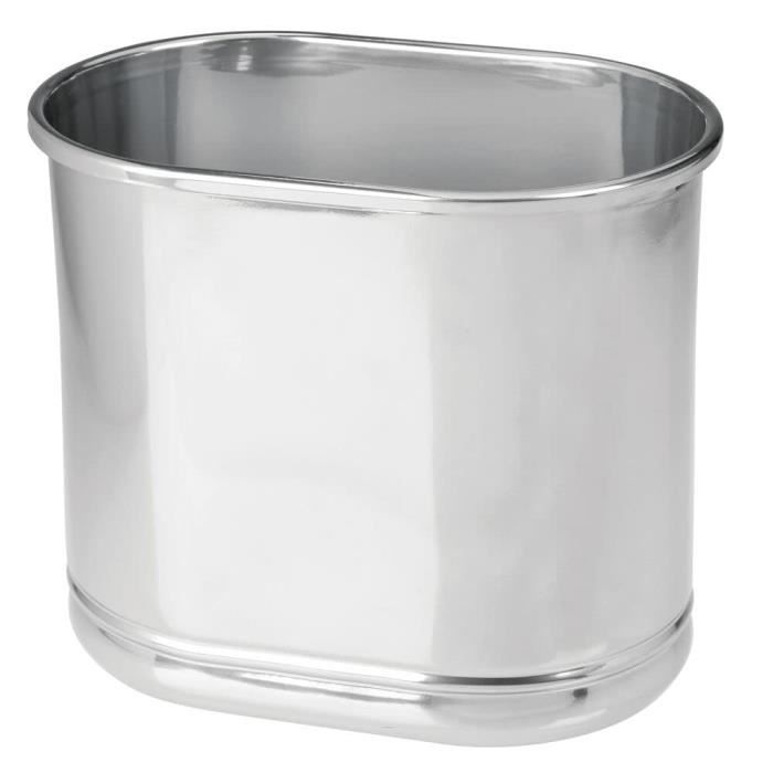2 Poubelles Rondes En Osier De Jacinthe Casafield - Naturel, Pour Salle De Bain Ou Bureau