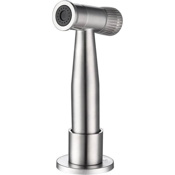 Robinet De Cuisine Extractible En Acier Inox 304 Brossé - Bec Pivotant 360°, Mode Jet/pulvérisation, Rétraction Magnétique, Facile à Nettoyer - 9