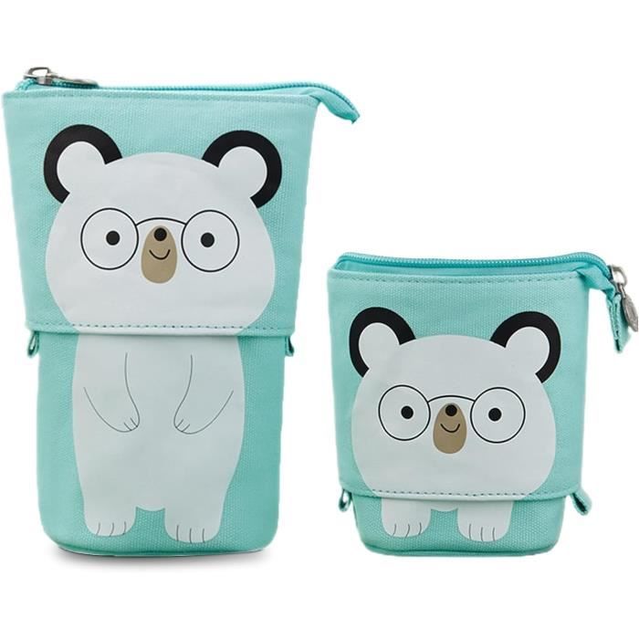 Trousse Crayon Télescopique,Trousse Scolaire À Fermeture Éclair,2 En 1