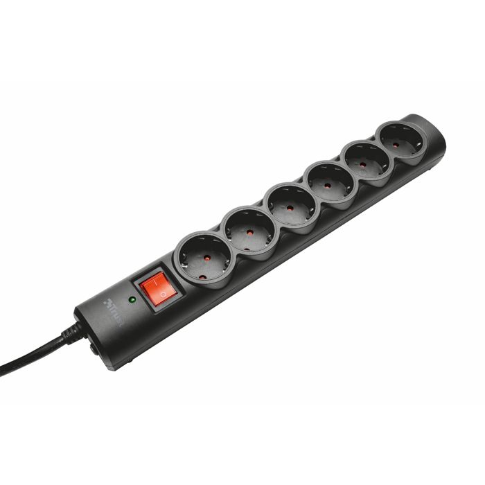 TRUST Surge Protector 6 Ports - Multipirse