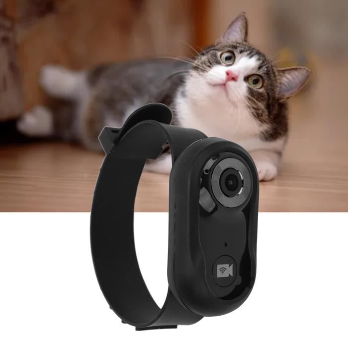 Comparer les prix de VGEBY caméra à collier pour chat VGEBY caméra de sport pour animaux de compagnie Caméra à collier pour animalerie transport Noir