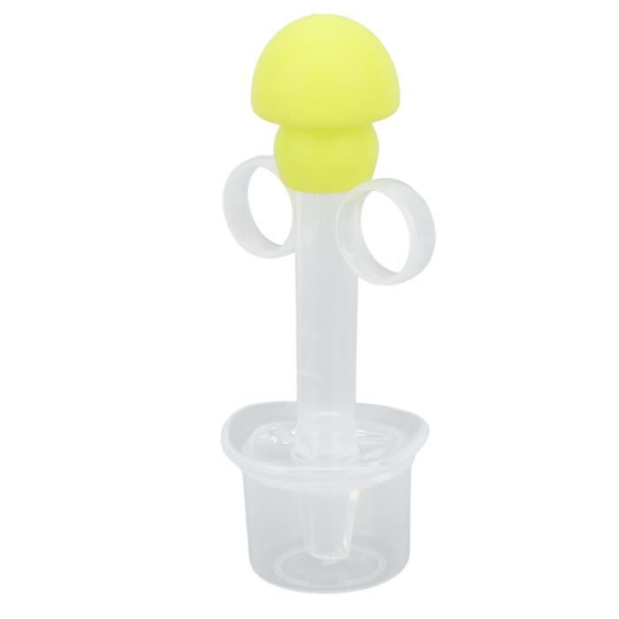 4 Seringues Médicaments Bébé Avec Tétine Silicone - Dosage Précis 5-20 Ml, Pour Lait, Eau, Vitamines