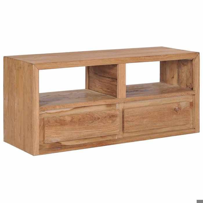 vidaXL Meuble TV 90x30x40 cm bois de teck solide 282848
