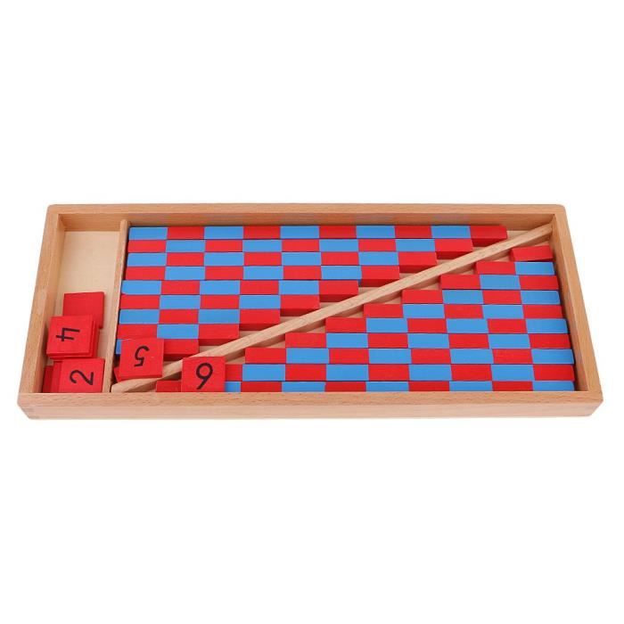 Bâtons De Comptage Montessori - Jeu éducatif Mathématiques, Couleurs Vives, Pour Enfants Maternelle, Apprentissage Précoce