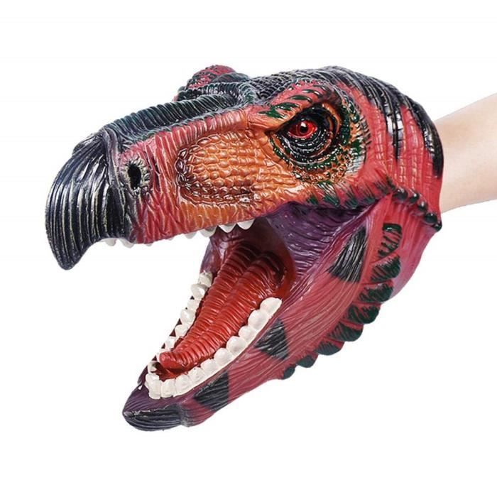 LHKJ Marionnette Tyrannosaurus Rex À Mains Dinosaure Main Caoutchouc Gants de Dinosaures pour Enfants 