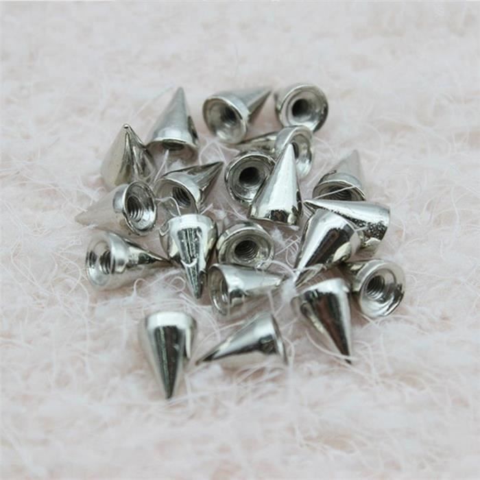 RIVET,Silver-7mmX10mm--Rivets de Style Punk 100mm, accessoires pour ...
