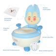 BESREY Pot d'Apprentissage Ergonomique Pot bébé Toilette enfant pour l'apprentissage de la propreté et Certification EN-71 Bleu-1