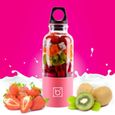 TD® mixeur de fruits smoothie shaker petit rapide presse fruit batteur machine à jus mini blender milkshake cadeau original-1