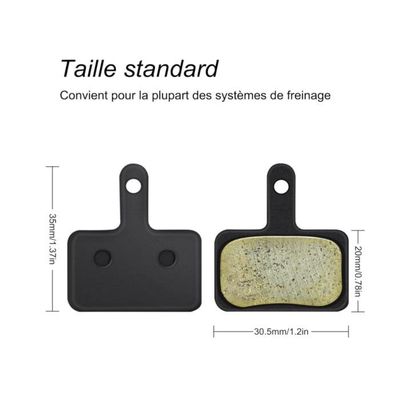 Lot De 5 Plaquettes De Frein Pour Vélo B01S - Compatibles Shimano Deore, TRP, Tektro, Freinage Puissant