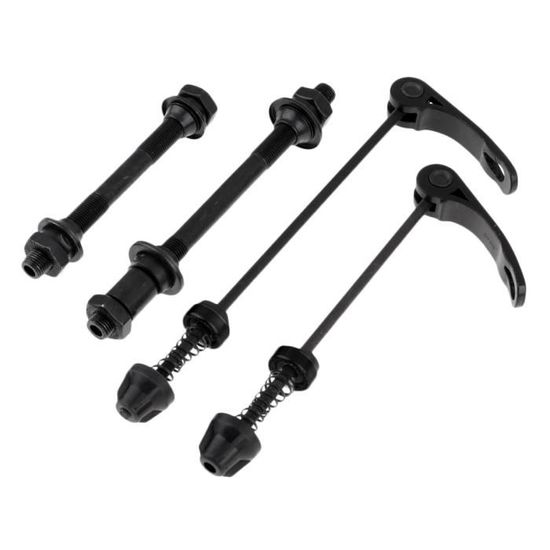 Brochette Avant Zipp Pour Vélo De Route - QR Dégagement Rapide - Aluminium/Steel - Noir