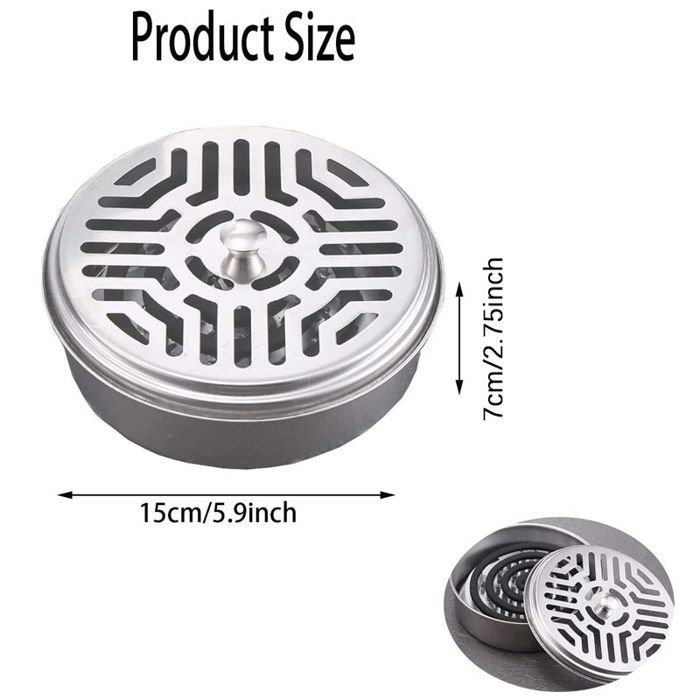 Lot De 2 Supports En Spirale Anti-moustiques, Matériau En Fer