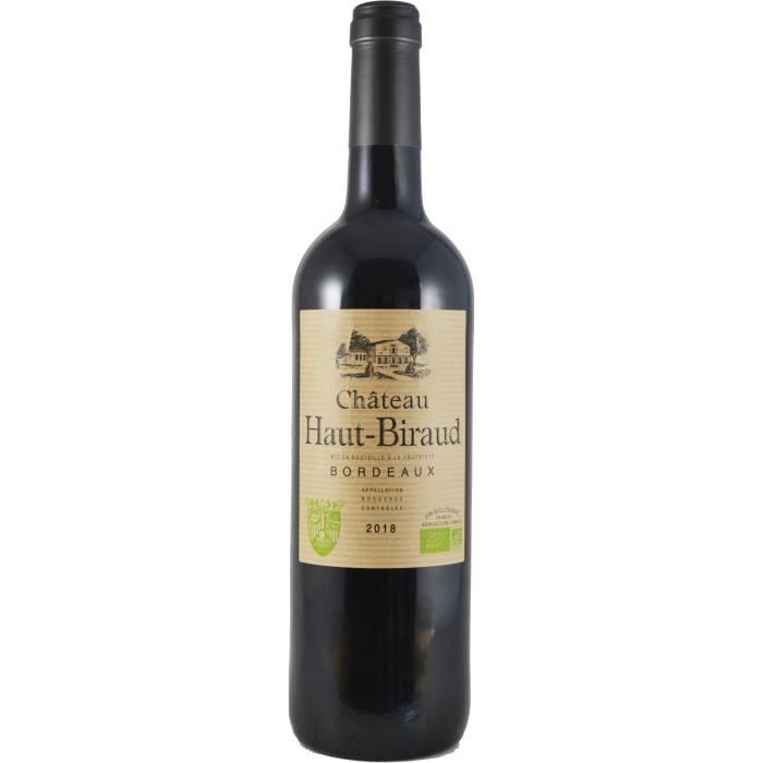 Château Haut Bertinerie Grand Vin Rouge 2018 - Lot de 6x75cl - Vin Rouge de  Bordeaux - Appellation AOC Côtes de Bordeaux Blaye - La cave Cdiscount