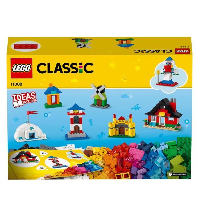 LEGO® 4+ Classic 11013 Briques transparentes créatives, Jeu de construction  en briques incluant des animaux pour enfants - Cdiscount Jeux - Jouets