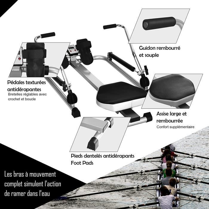 Goplus hydraulic rowing machine 2025