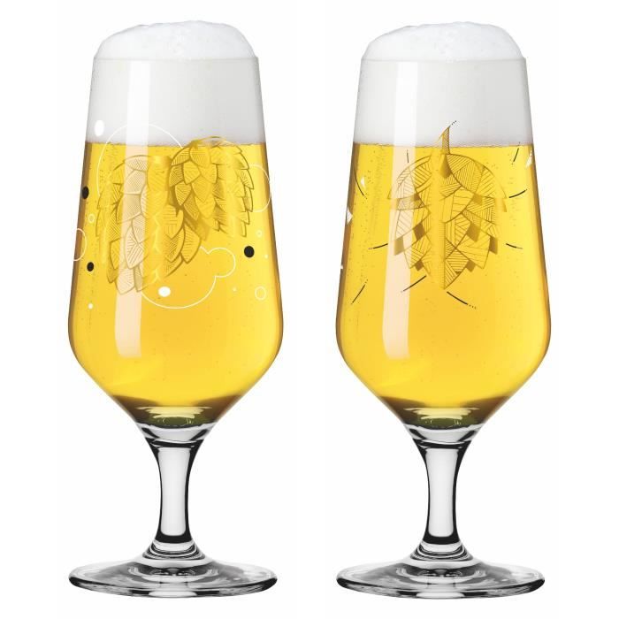 Ritzenhoff Verres à bière Brauchzeit I (lot de 2) - Verre - Transparent - Contenance : 0,65 L Ritzenhoff Verres à bière Brauchzeit I (lot de 2) - Verre - Transparent - Contenance : 0,65 L