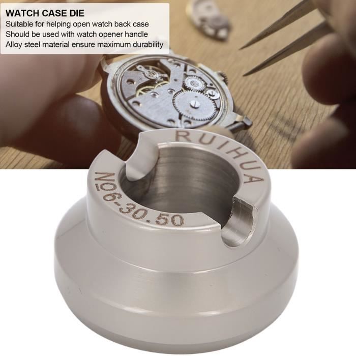 OUTIL D'HORLOGER MONTRE professionnelle réparant une plaque d'acier robuste EUR 11,27 - FR