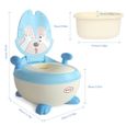BESREY Pot d'Apprentissage Ergonomique Pot bébé Toilette enfant pour l'apprentissage de la propreté et Certification EN-71 Bleu-2