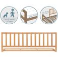 Barrière de lit en bois IB STYLE® PINO - 120 cm nature - Protection antichute pour bébé-2