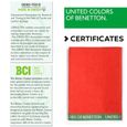 UNITED COLORS OF BENETTON CASA Benetton Serviette de Plage 90 x 160 cm 380 g/m² Velours 100% Coton Rouge 90 x 160 cm-2