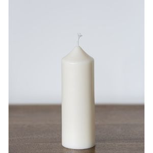 Bougie Pilier Rustique WENZEL 11x7cm – Vert Foncé – Cire Décorative