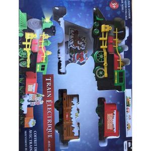 TOYANDONA Train De Noël électrique Avec Sons Et Lumières - Circuit Complet Pour Sapin, Cadeau Enfant