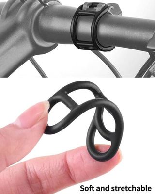 2 Pcs Ruban de Guidon de Vélo en Silicone Anneau Fixe Antidérapant