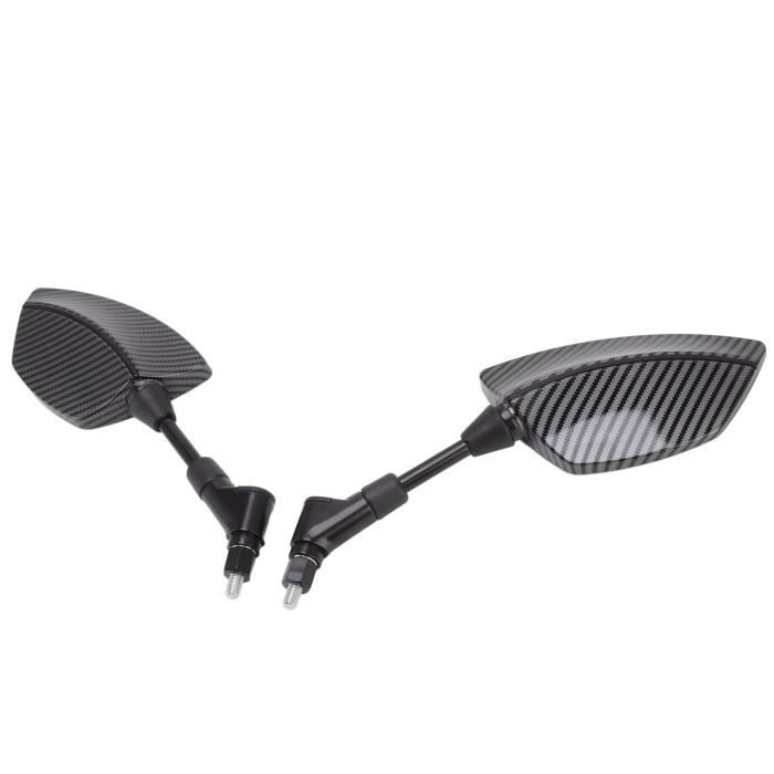 IUVWISN Rétroviseurs de moto universels avec réglage à 360 degrés pour guidon de 22 mm