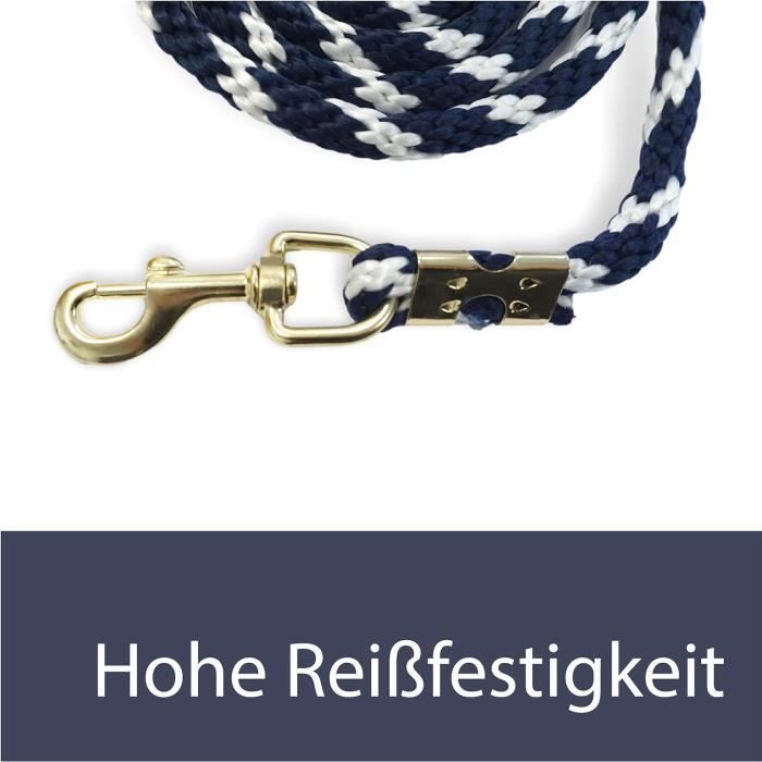 Longe Durable Sport Wear Longe (laisse) Pour Cheval En Coton Robuste - Avec Mousqueton Heavy Duty - Longueur 2 à 4 Mètres Elagage Matériel