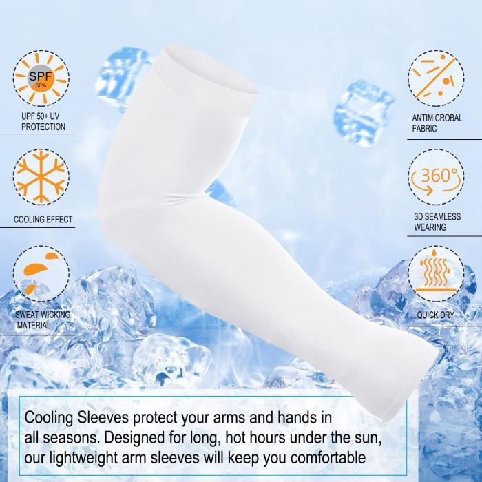 Manchons De Bras Anti-UV Ksnnrsng - Protection UPF 50+, Respirants, Pour Sport En Extérieur - Unisexe