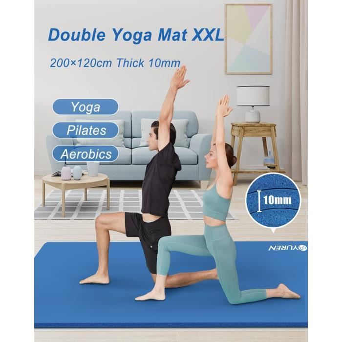 Rytmat Grand Tapis Yoga 200×130/120cm 15mm/10mm Épais Gym Pilates  Étirements Enfants Jouant So - Cdiscount Sport