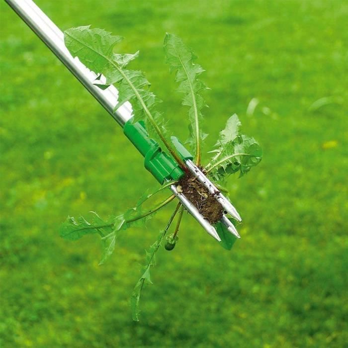 Extracteur De Mauvaises Herbes Debout En Fer – Outil Anti-Douleur Dos Avec Repose-Pieds, Arrache-Racines Efficace Sans Se Baisser