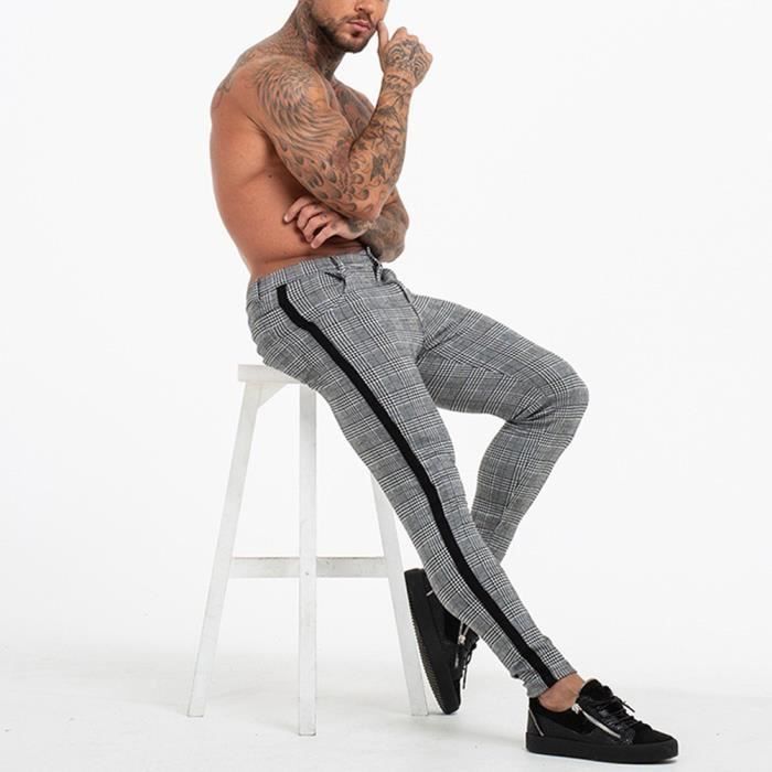 Pantalon de Sport Homme Chino Slim Fit Ray Casual lastique