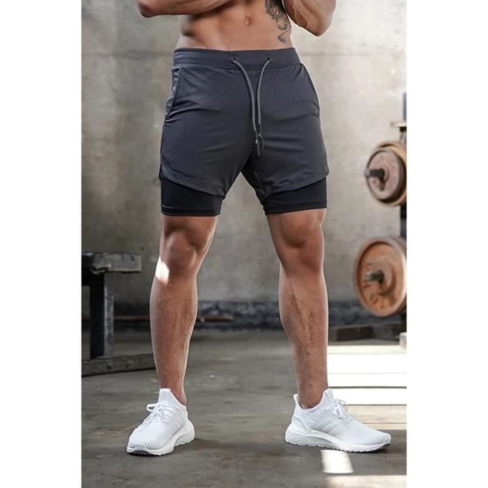 Short de compression pour homme, short cuissard pour homme, shorty de sport  - Skinup