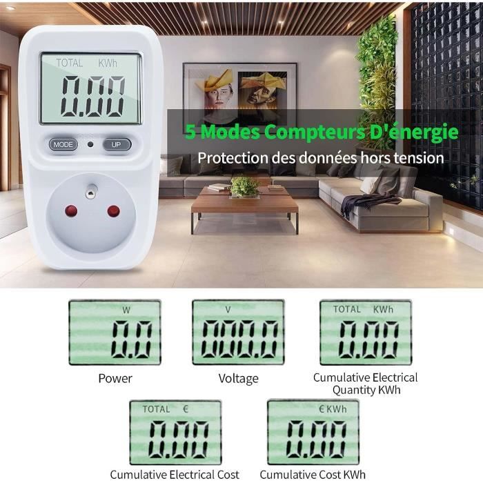 Wattmetre Prise, Mesure Consommation Electrique, Prise Compteurs D — free download