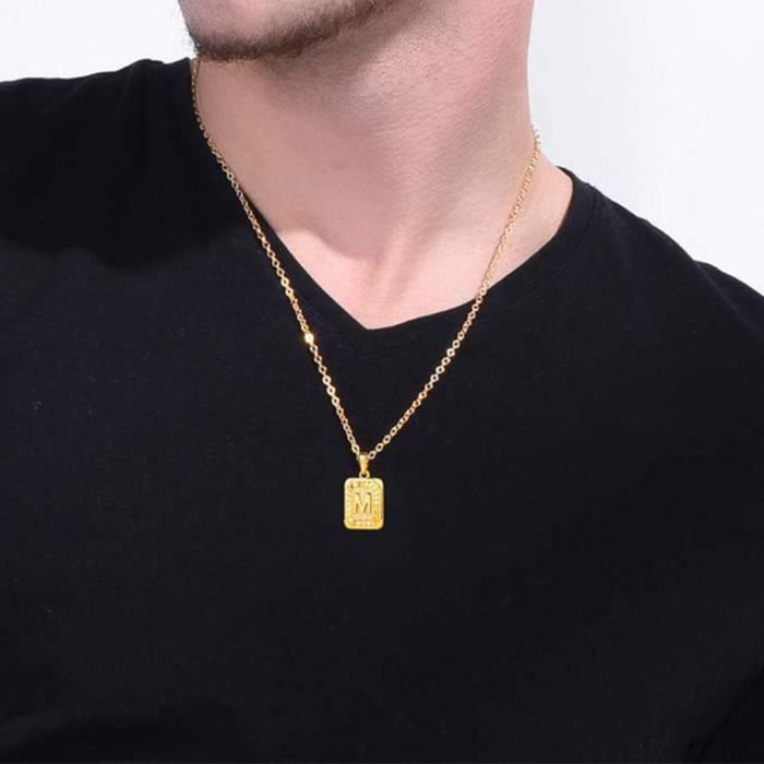 Collier - Pendentif Lettre J Or 750/1000 - Chaine Dorée - L'Atelier d'Azur Collier - Pendentif Lettre J Or 750/1000 - Chaine Dorée - L'Atelier d'Azur