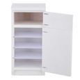 Cikonielf Modèle de réfrigérateur 1:12 mini réfrigérateur blanc excellent modèle de meubles accessoire de cuisine-3