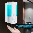 400ml Distributeur automatique de savon mural Induction infrarouge Distributeur de savon liquide intelligent-3