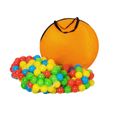 TECTAKE Tente enfant avec Tunnel de jeu + 200 Balles + Sac de transport - Multicolore-3