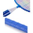 Badminton Set pour Enfants avec Raquettes Junior Tennis Raquette Play Game Beach Toys (Bleu)-3