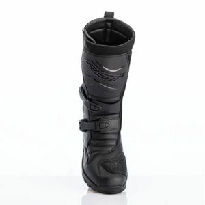 Chaussures Moto Protection Bottes Moto LV14 En Cuir Blindé - Imperméables - Protection Cheville/tibia - Tailles 39-42 Bottes Course Moto
