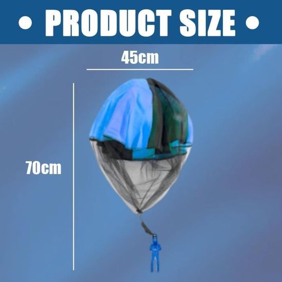 Set De 6 Parachutes Jouets Camouflage - Lanceurs à Main Pour Enfants, Jouets Volants Extérieur Idéal Pour Fêtes Et Plein Air