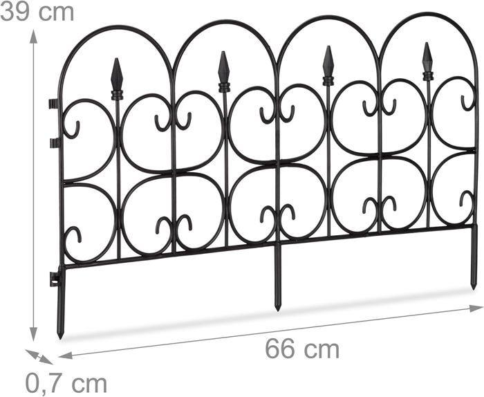 Bordure Jardin Plastique 3,80 M Aspect Laiton – Délimitation Parterre Pelouse Extérieur Résistante UV & Intempéries